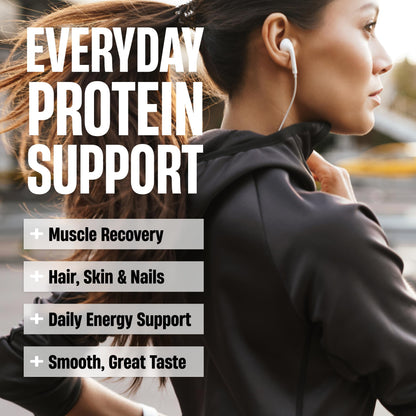 Nutrex Research Whole Food Protein Powder, 20g Protein per Scoop, Lactose Free, Dairy Free, Low Carb Low Fat, Collagen Peptides, 15 Servings (Vanilla Milkshake)