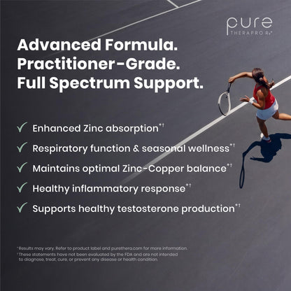 Zinc Defense | Zinc + Copper + Quercetin | 60 Servings in Vegan Capsules | L-OptiZinc & Quercefit Ionophore | Chelated Minerals | Immune, Gut, & Hormonal Balance Support