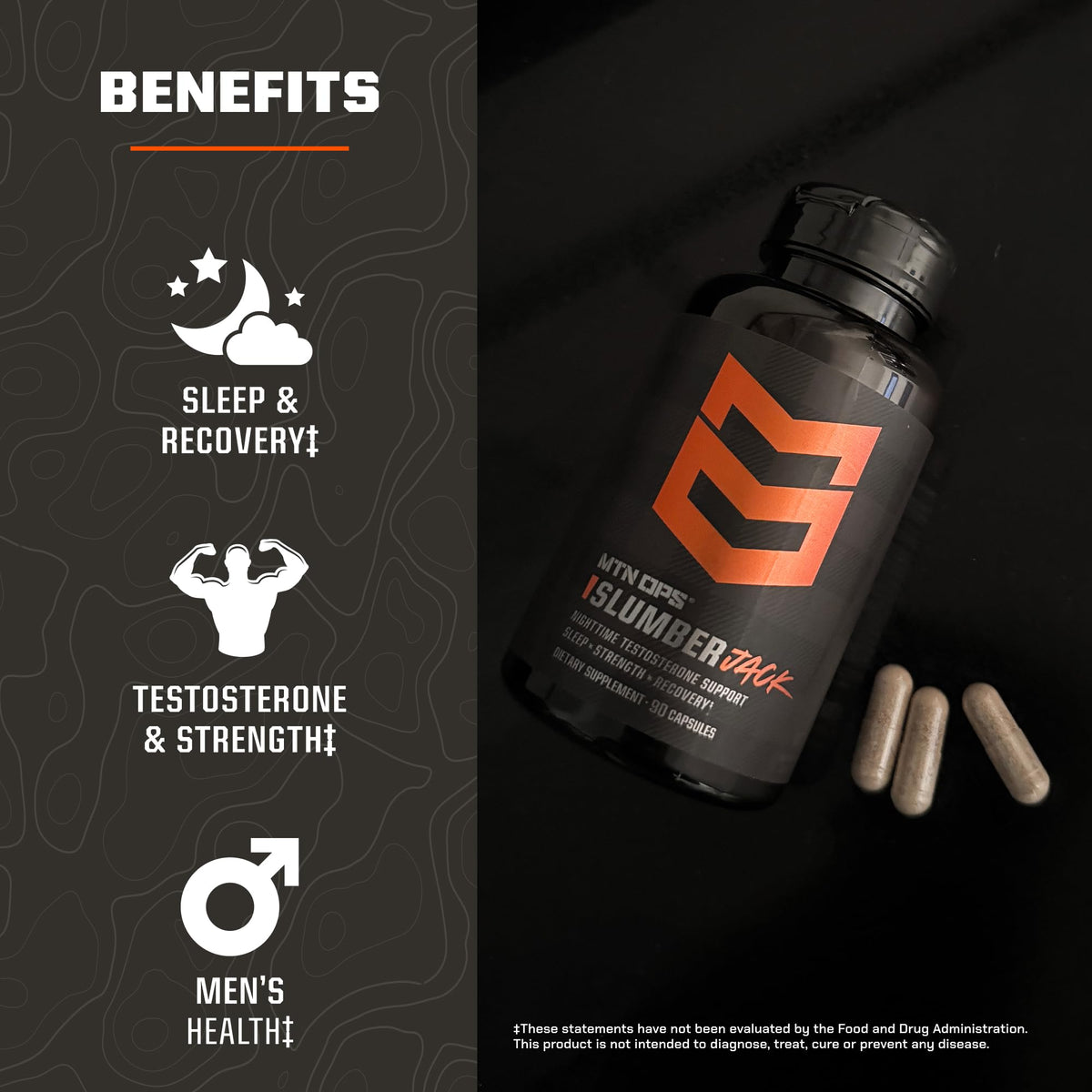 MTN OPS Ox Testosterone Booster for Men with Maca Root & Tribulus