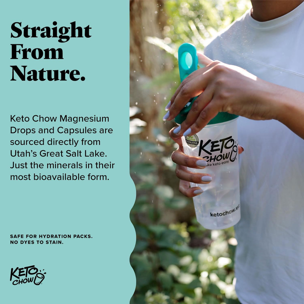 Keto Chow Magnesium Chloride Supplement Drops, Travel Size, 24ml