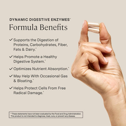 Stonehenge Health Dynamic Digestive Enzymes -18 Enzymes with BioCore Optimum Complete (Protease, Lipase, Amylase, Lactase) + Zinc & Vitamin K1 + Phytonutrients – Gas Support – 60 Caps (2 Pack)