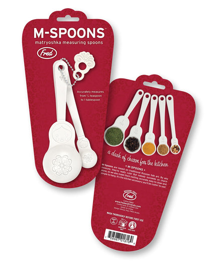 Genuine Fred M-Spoons Matryoshka Measuring Spoons, Set of 5