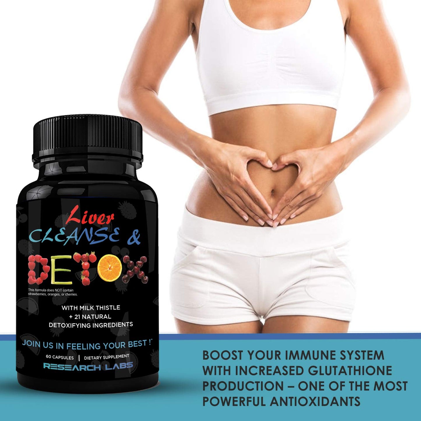 Research Labs 2 Pack Doctor Recommended Premium Liver Detox Cleanse & Support w/Milk Thistle, Beet Root, Dandelion. 23 Powerful Herbs for Powerful Detoxification