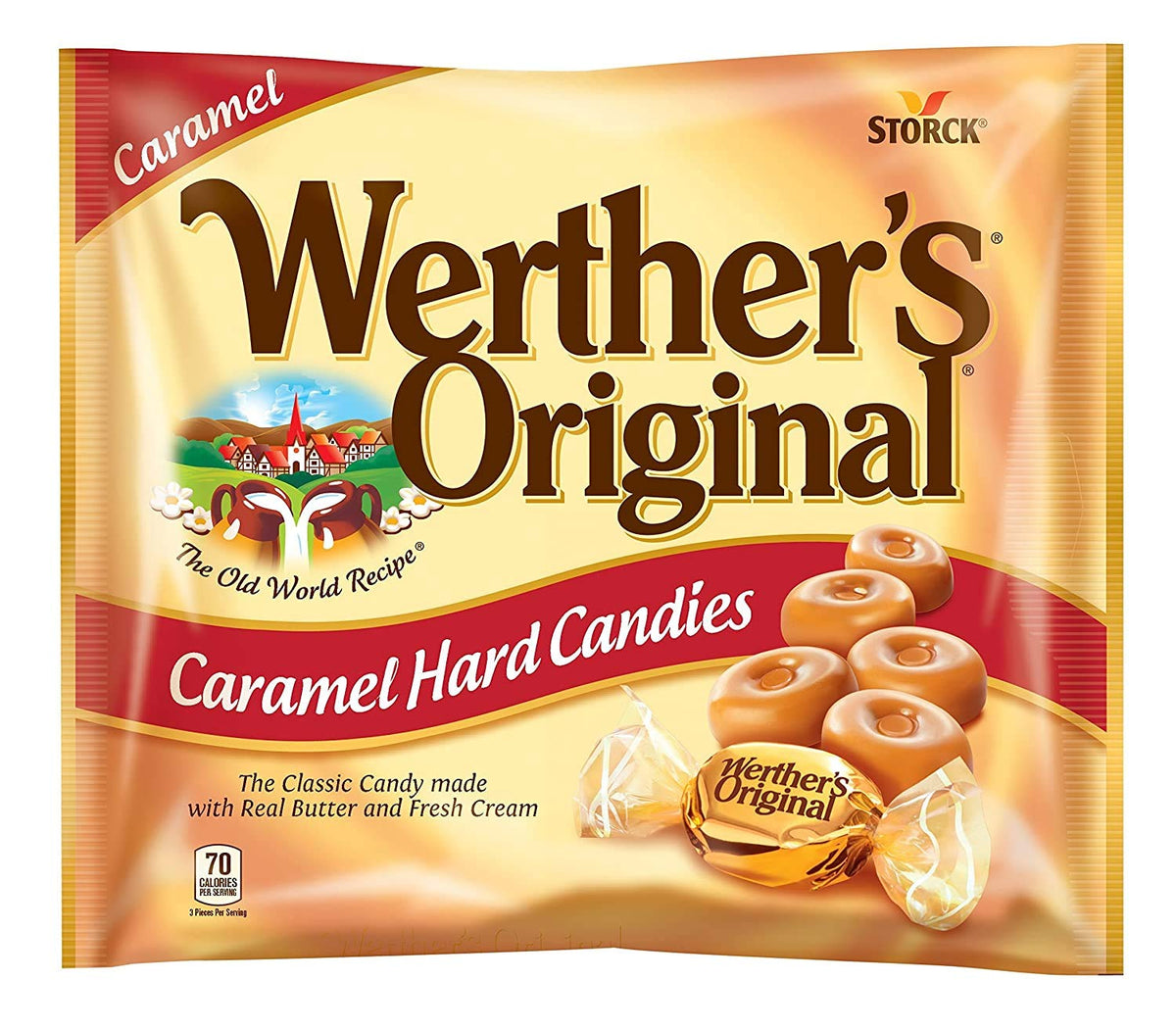 Werther's Original Sugar Free Hard Candies 1.46 Oz (3 Pack)