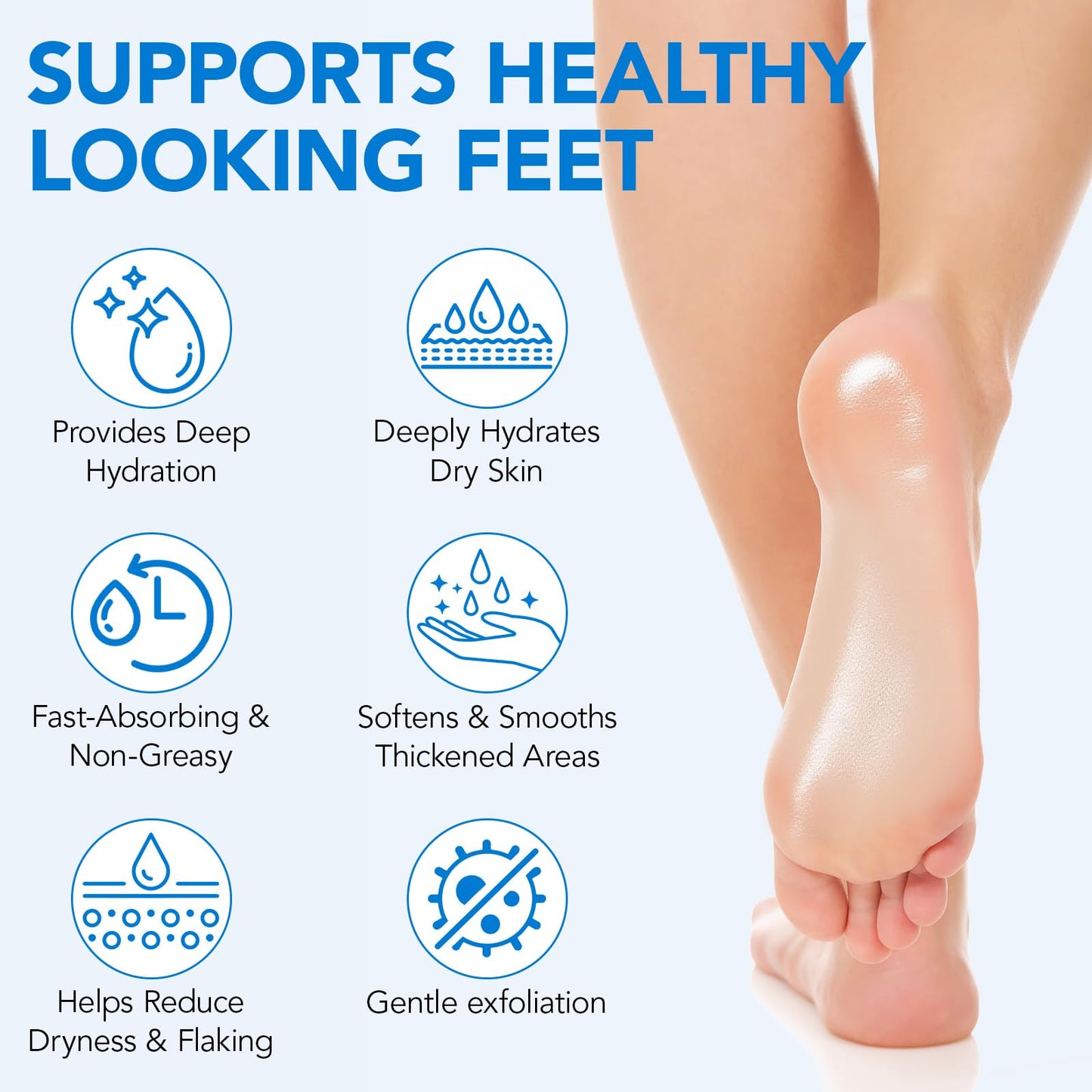 Urea Foot Cream Stick, 60% Urea Cream with 2% Salicylic Acid Foot Care Stick Moisturizer for Dry Cracked Heels, Knees, Hands, Moisturizes & Hydrates Dry Skin, Callus Remover & Skin Softener 1.41 oz