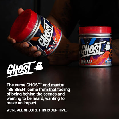 GHOST Sleep Dietary Supplement, Apple Pie - Recovery & Rest with Premium Ingredients Including Melatonin, Colostrum & Ashwagandha - Supports Sleep Quality - Gluten-Free & Sugar-Free