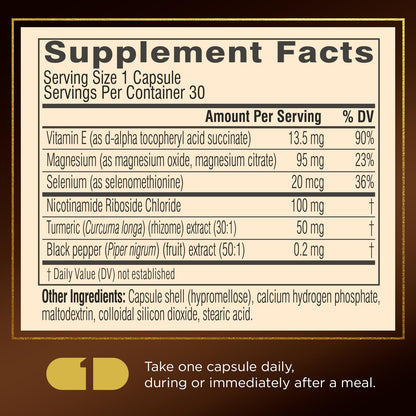 Swisse Plus NAD+ Beauty Restore | Clinically Tested Ingredients | NAD+ Supplement for Men & Women | Supports Collagen Formation, Skin Elasticity & Anti-Aging Supplement | 30 Capsules