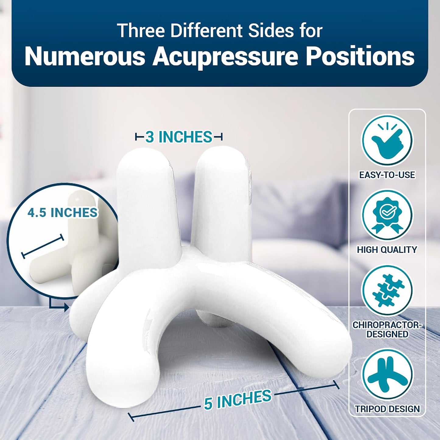 Dr. Berg Body, Neck & Back Self-Massage Tool - Comes with an Instructions Manual & Access to How-to Online Videos