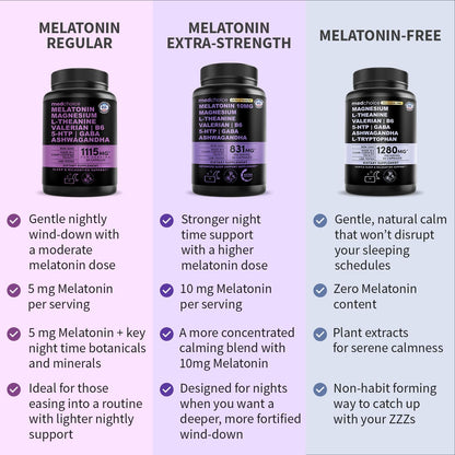 MEDCHOICE 12-in-1 Melatonin-Free Sleep Support Capsules, 90ct