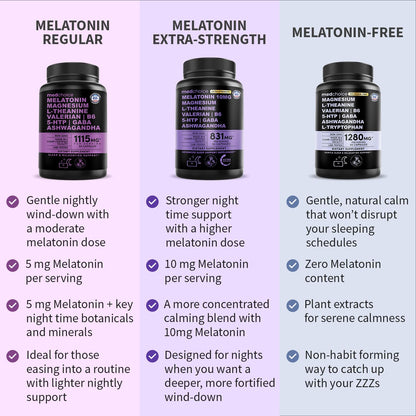 MEDCHOICE 12-in-1 Melatonin-Free Sleep Support Capsules, 90ct