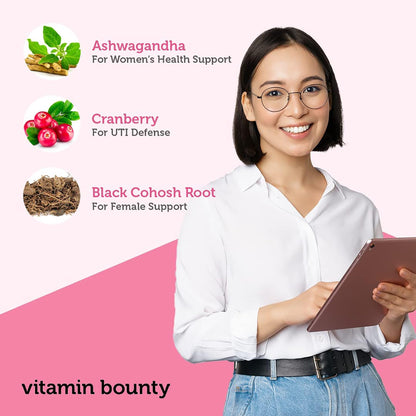 Vitamin Bounty Women's Pro Daily - Vaginal Probiotic & Prebiotic & pH Balance, Probiotics