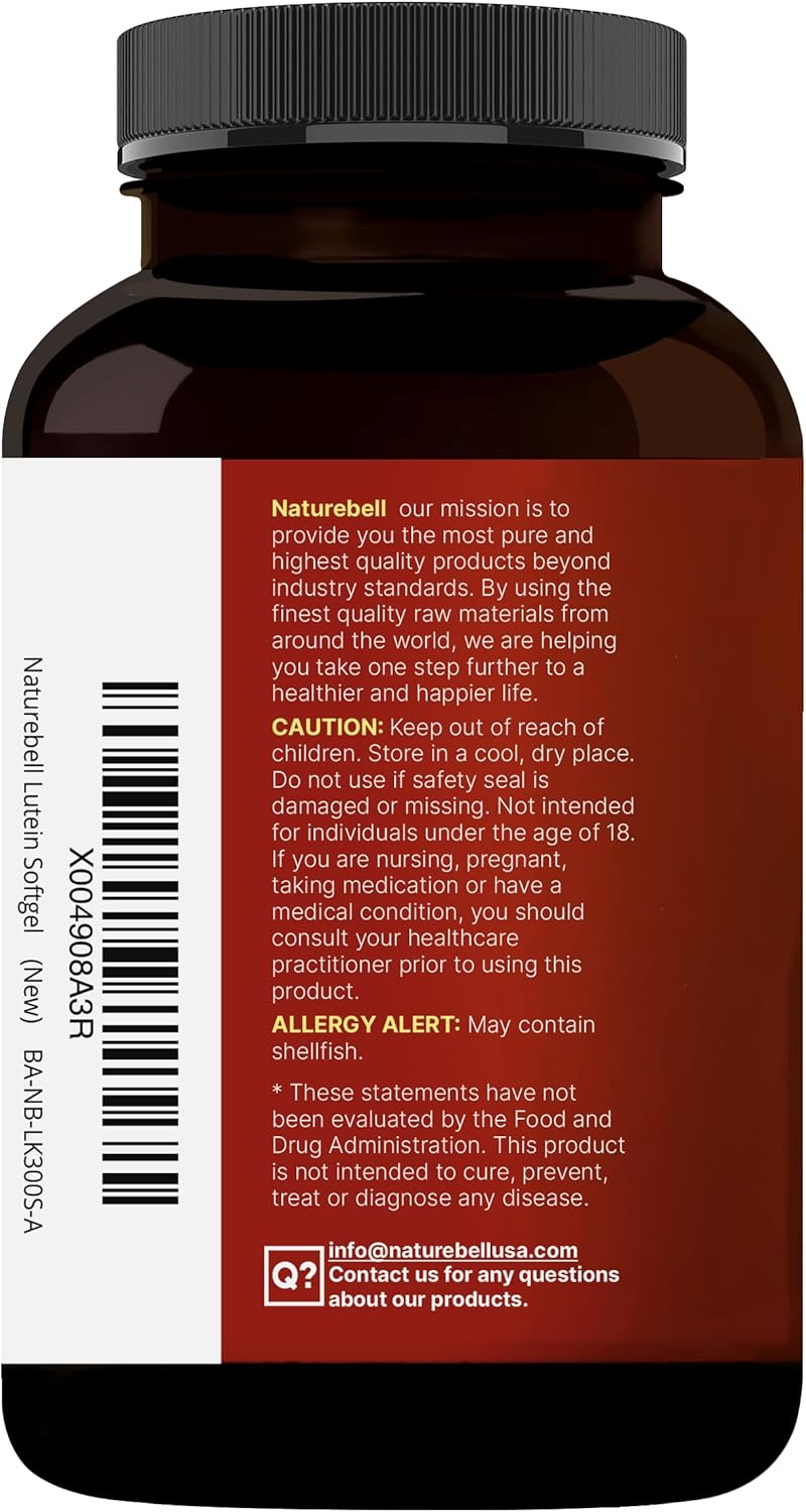 Lutein 40mg + Zeaxanthin 1,600mcg, 360 Softgels | 4-in-1 Formula with Astaxanthin, Omega-3 & Phospholipids | Marigold Flower Extract | Supports Eye, Brain & Vision Health | Non-GMO, Gluten Free