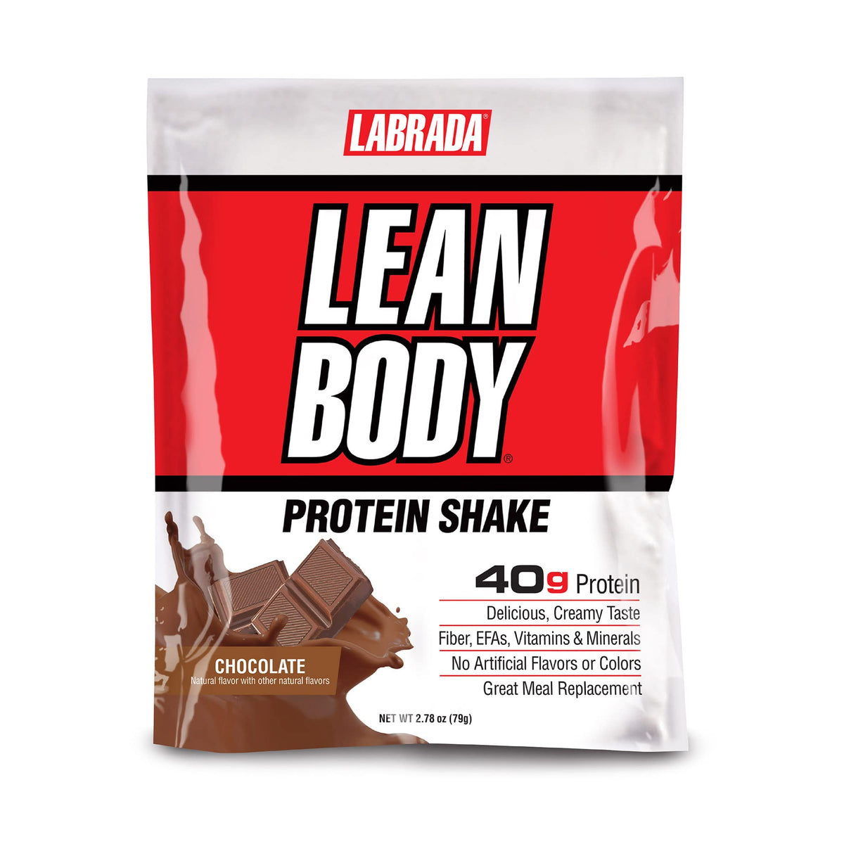 Labrada Lean Body MRP All-In-One Chocolate Meal Replacement Shake, 40g Protein