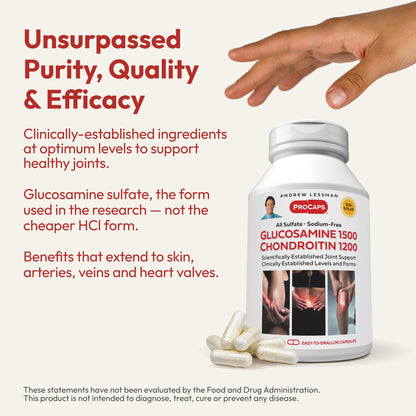 ANDREW LESSMAN Glucosamine 1500 Chondroitin 1200-600 Capsules
