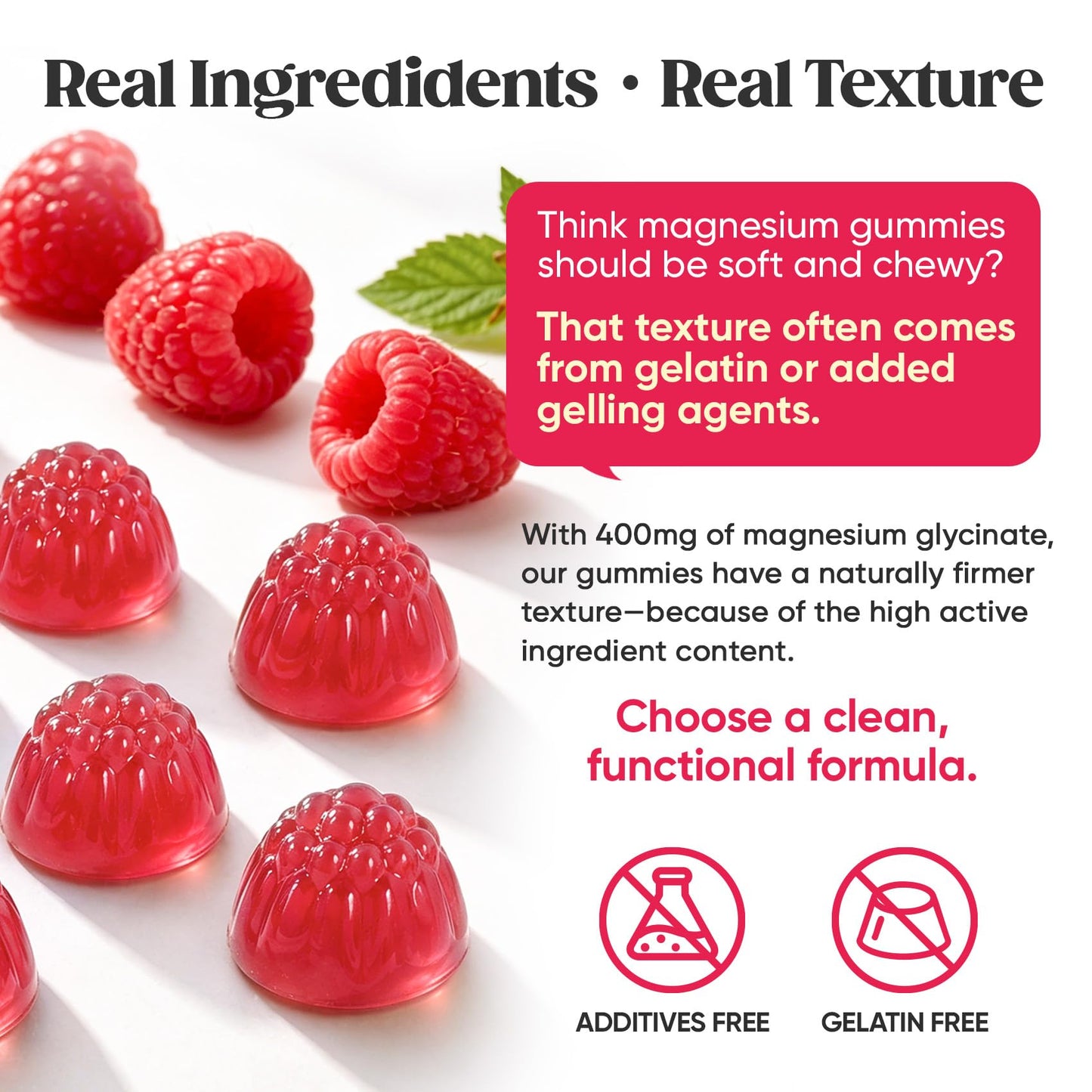 60 Day Supply Magnesium Glycinate 400mg Gummies Sugar Free High Absorption | With Ashwagandha, L-Theanine, CoQ10, Vitamin D3 & B6, Adults & Kids, Stress Relief, Sleep & Calm, Vegan, Gluten Free