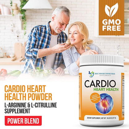 Cardio Heart Health Powder – L-Arginine Supplement 5000mg & L-Citrulline 1000mg,16.82 oz