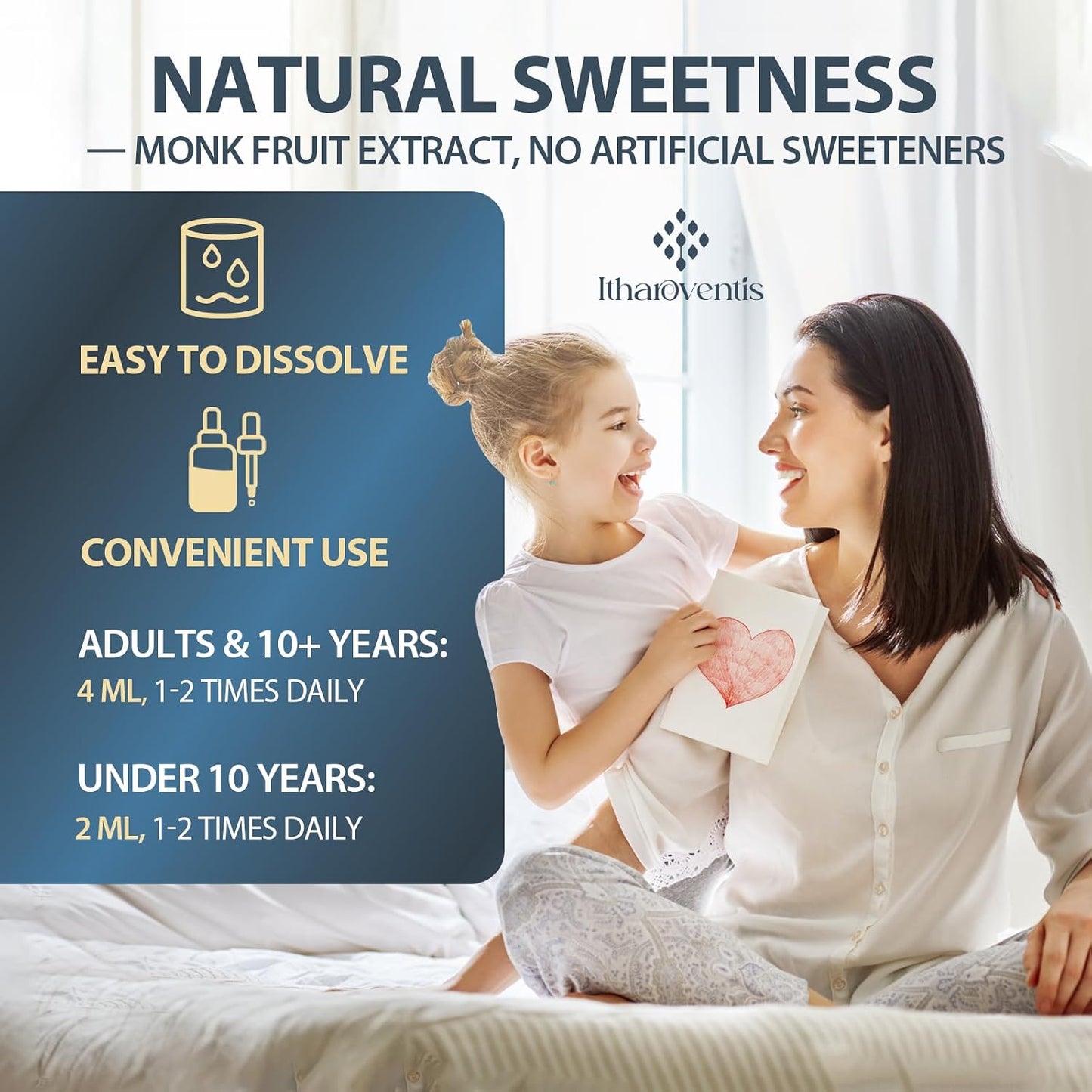 Itharoventis Zeolite Drops, Liquid Clinoptilolite with B12 & D3, 2 Fl Oz | Monk fruit berry flavor with methyl B12 and vitamin D3; sugar-free liquid formula