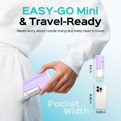 COSLUS T40 Mini Water Flosser for Travel, Portable Compact Design, Balck
