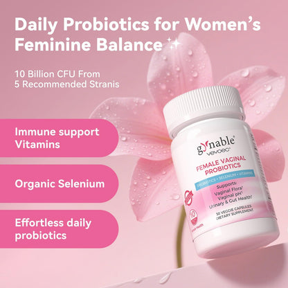Gynable Female Vaginal Probiotic for Women's Health Bundle (Pack of 2) - Vaginal & Urinary Health Support
