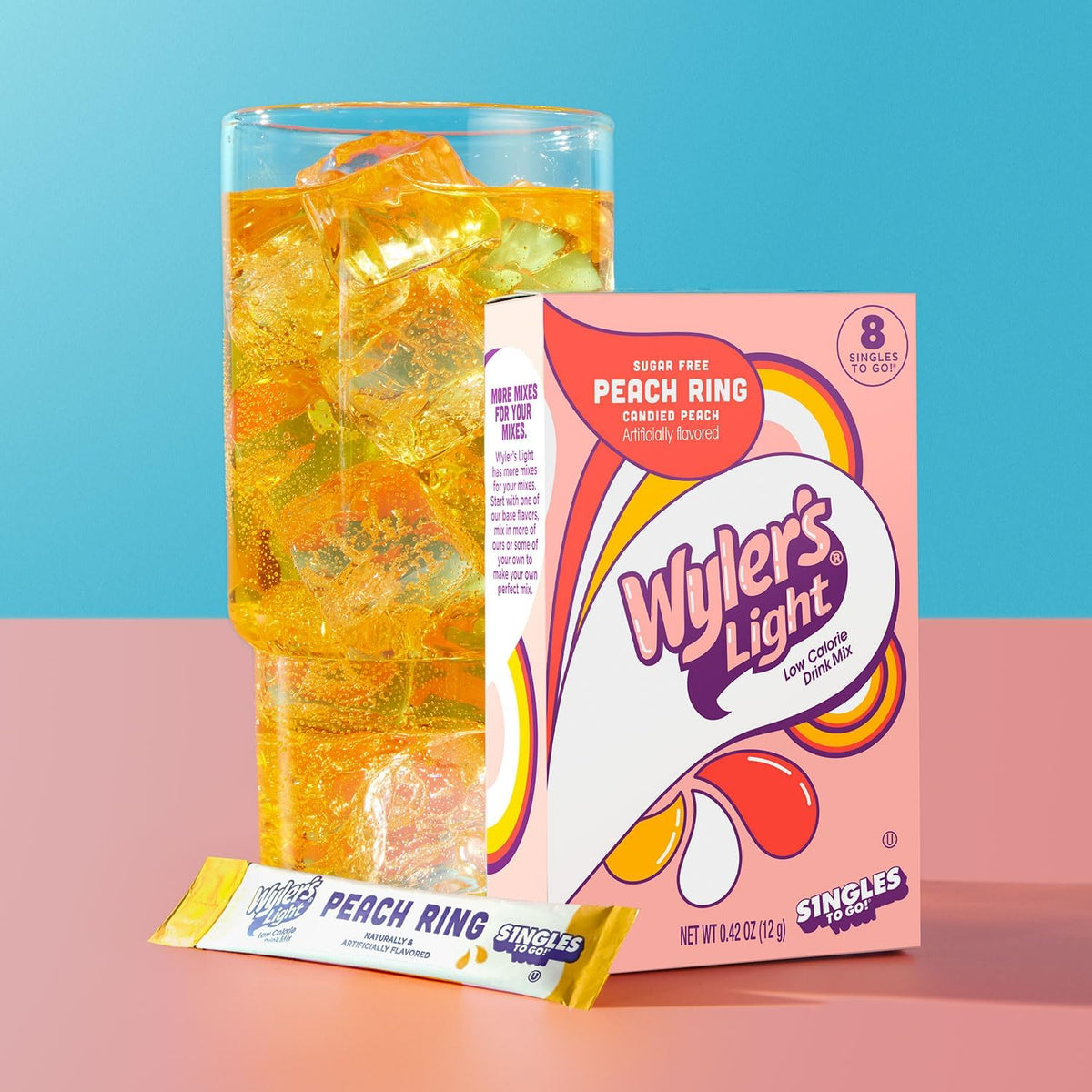 Wyler's Light Cotton Candy Singles To Go Drink Mix - 8 CT, Pack of 3