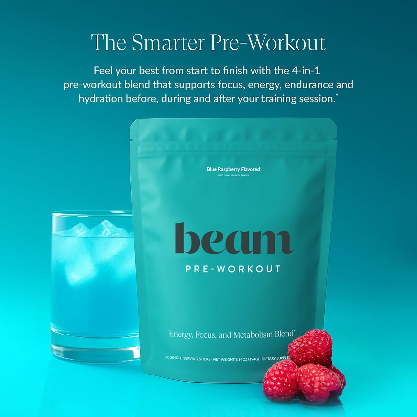BEAM Creatine Monohydrate + Pre Workout Bundle – Strength, Endurance & Muscle Recovery Stack – Clean Energy & Hydration Support, Third-Party Tested for Peak Training Performance