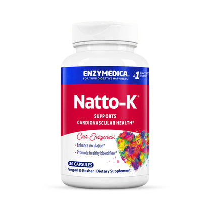 Enzymedica Natto-K Capsules, Vegan, Gluten Free, Kosher - 90 Capsules
