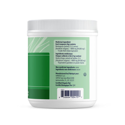 Vimergy USDA Organic Barley Grass Juice Powder, 62 Servings – Super Greens Powder