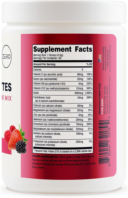 Type Zero Clean Electrolytes Hydration Powder (Mixed Berry) 50 Servings