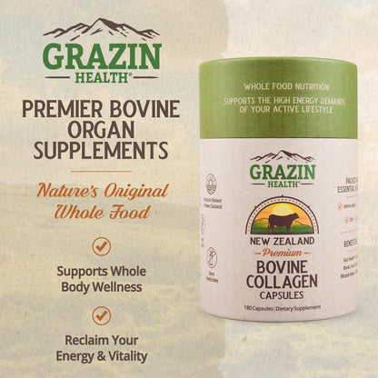 Women’s Wellness Bundle | Organ Capsules + Collagen Capsules | Whole-Food Female Organ Support & Hydrolyzed Collagen from New Zealand Sources | Clean Daily Wellness Routine