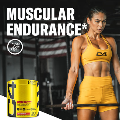Cellucor - C4 Ripped Fruit Punch, 30 Servings, 183 g (6.46 Oz)