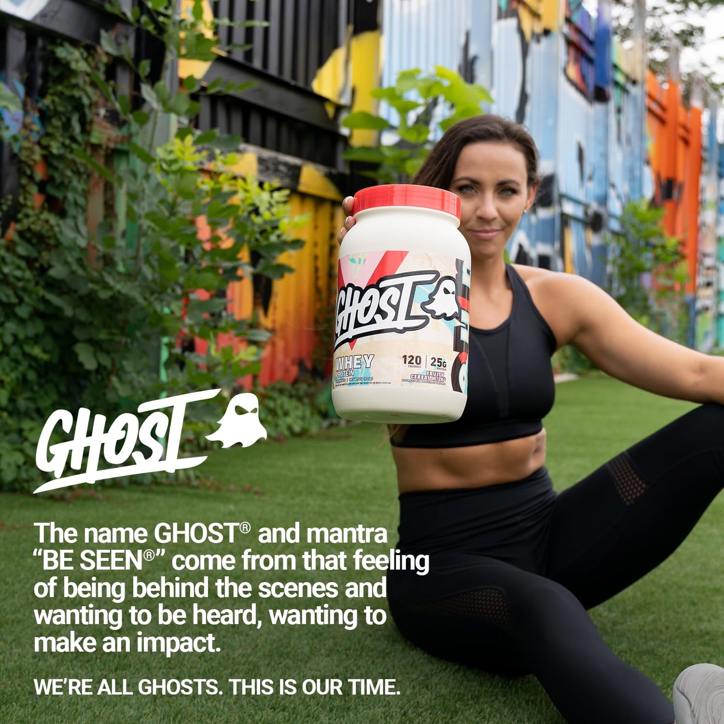 GHOST Whey Protein Powder, Cinnabon - 2LB, 25G of Protein - Cinnamon Roll Flavored Isolate, Concentrate & Hydrolyzed Whey Protein Blend - Post Workout Shakes - Soy & Gluten Free