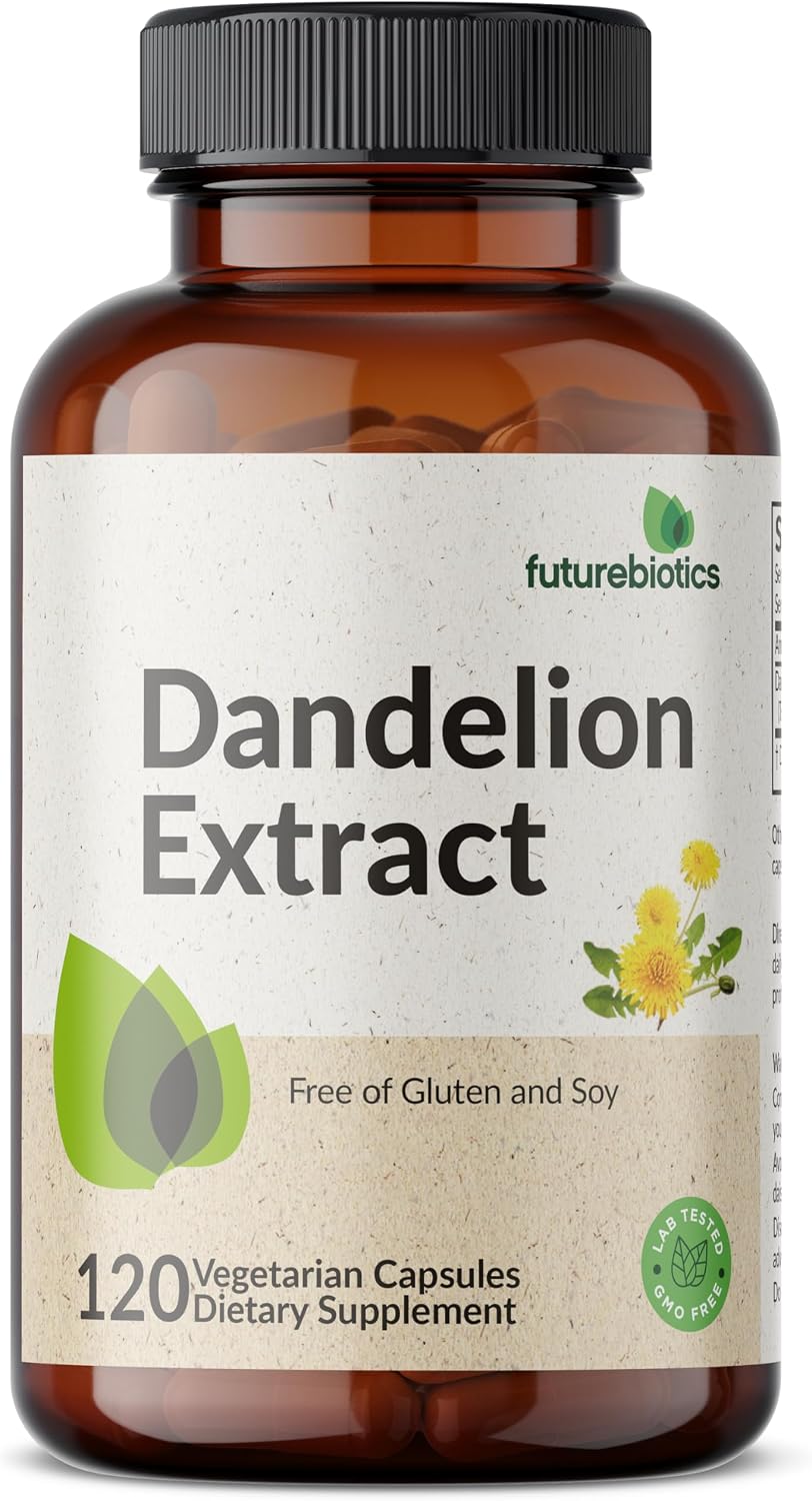 Futurebiotics Dandelion Extract Traditional Diuretic Herb, Non-GMO, 120 Vegetarian Capsules