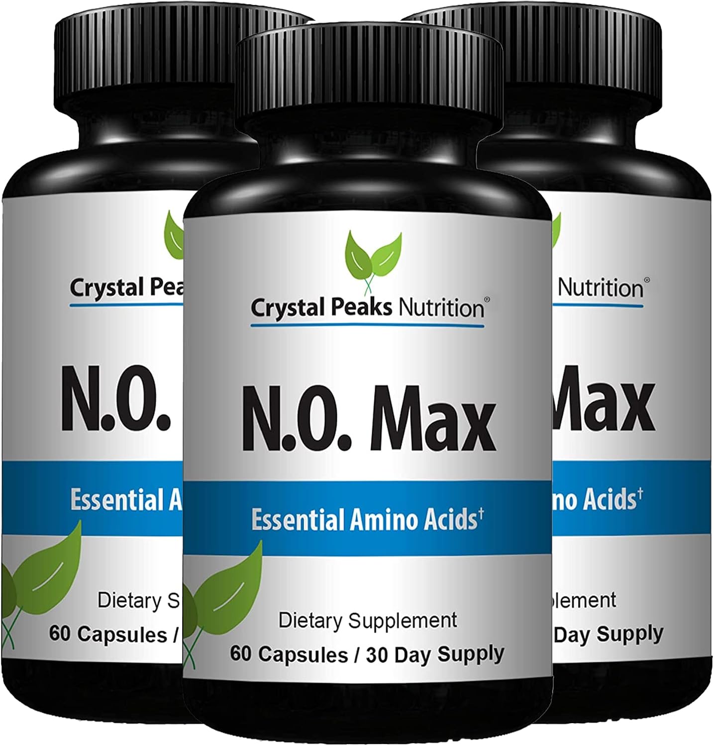N.O. Max Nitric Oxide Supplement - L Arginine, Citrulline Malate, AAKG, Beta Alanine Amino acids - 60 Capsules