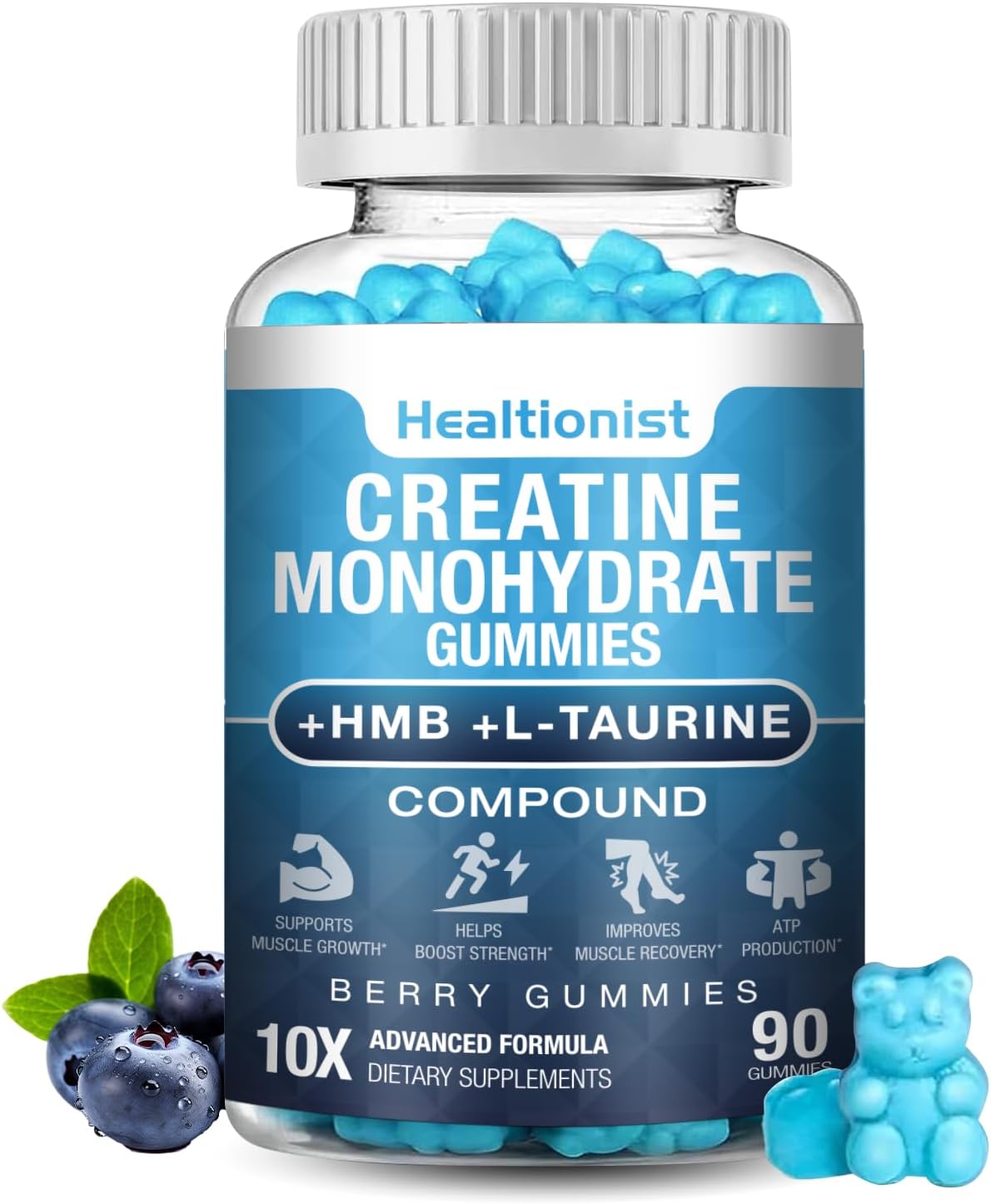 1 Pack Creatine HMB Monohydrate Gummies for Men & Women