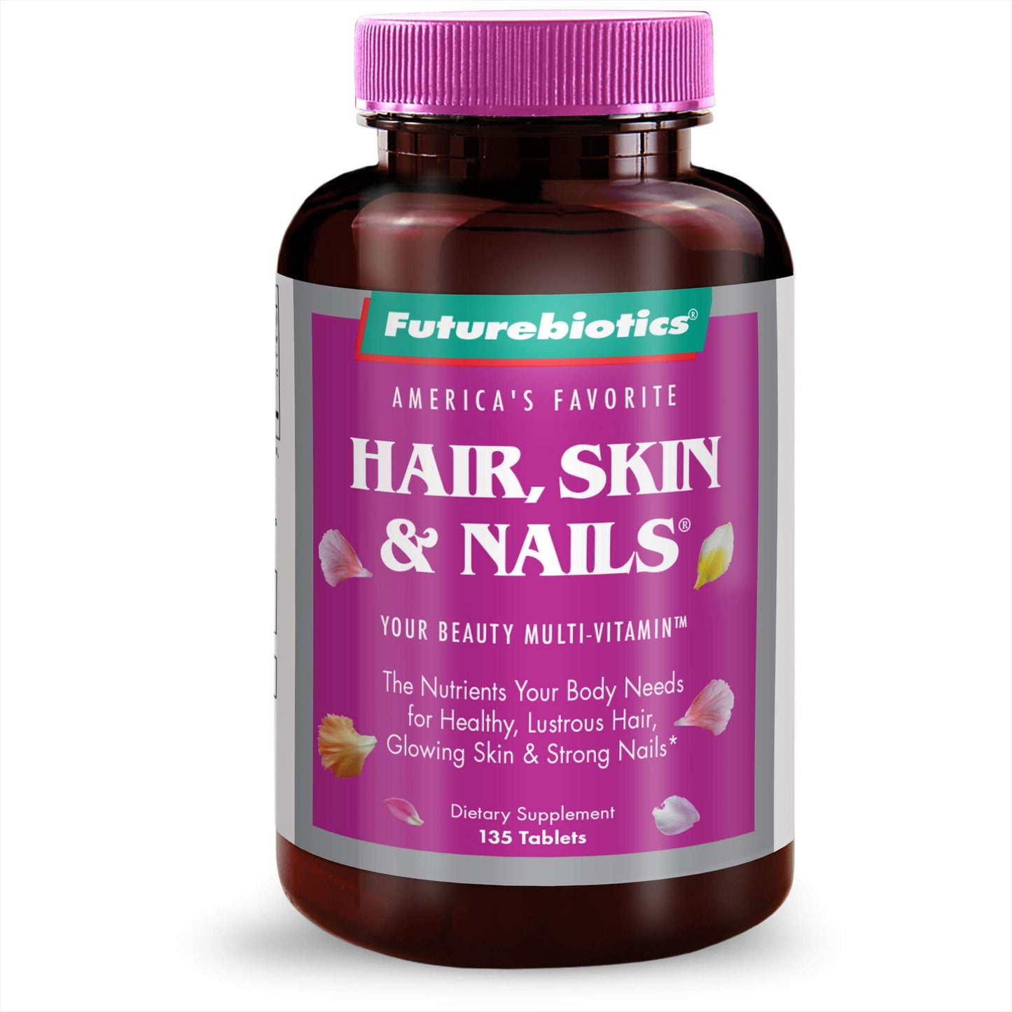 Futurebiotics Hair, Skin & Nails Beauty MultiVitamin with Biotin, Hair Vitamins and Skin Vitamins that Promote Healthy Hair and Nail, 180 Tablets