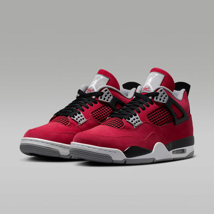 Air Jordan 4 Retro Men's Shoes (Fire Red/Black/Cement Gray/White) Size 7