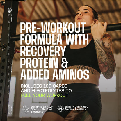 Frog Fuel Ultra Energy Gel & Pre Workout Shot, 120mg Caffeine, Berry, 24 pk | 1500mg Beta Alanine, Electrolytes 8g Protein Nano-Hydrolyzed Grass Fed Collagen, 10g Carbs, Gluten Free, 1.2 oz Gel Packs