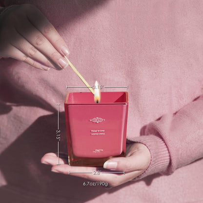 Mysflosy Soy Aromatherapy Candle, 40 Hour Burn time, Scented Candles with Floral and Fruity Scents