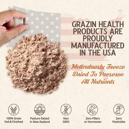Bovine Organ Complex 3000mg per Serving (30 Servings) | Pancreas, Liver, Spleen, Kidney, Heart (600 Mg per Organ per Capsule) Grass Fed