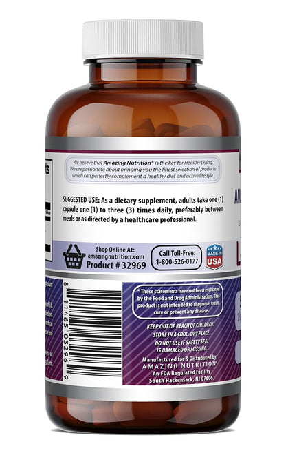 Amazing Formulas L-Tyrosine Amino Acid Supplement | 500 Mg per Serving | 180 Capsules | Non-GMO | Gluten-Free | Made in USA