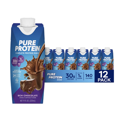 Pure Protein Chocolate Protein Shake, 30g Complete Protein, Ready to Drink and Keto