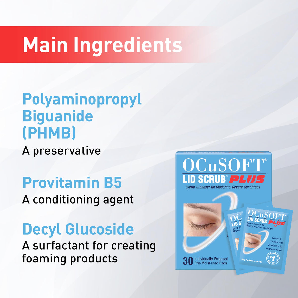 OCuSOFT Lid Scrub Plus 35 Count Inflation Buster with 5 Extra Pads