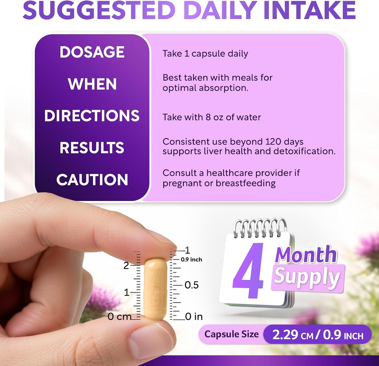 USDA Organic Milk Thistle | 80% Silymarin Flavonoids | 35:1 Extract | 120ct