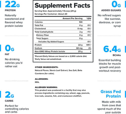 LEGION Clear Whey+ Protein Isolate Powder–Naturally Flavored Strawberry Lemonade, 22g Protein with BCAAs,Zero Sugar & Lactose Free,Fast Digesting Grass-Fed Whey, Refreshing Protein Shake (20 Servings)