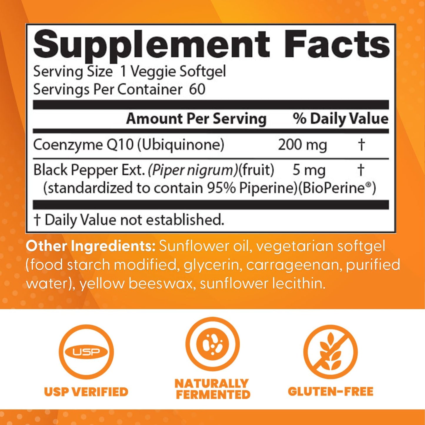 Doctor's Best High Absorption CoQ10 200mg with BioPerine Supplement - Coenzyme Q10 Softgels for Heart Health & Antioxidant Support, CoQ10 200 mg for Women & Men, Non GMO - 60 Veg Softgels