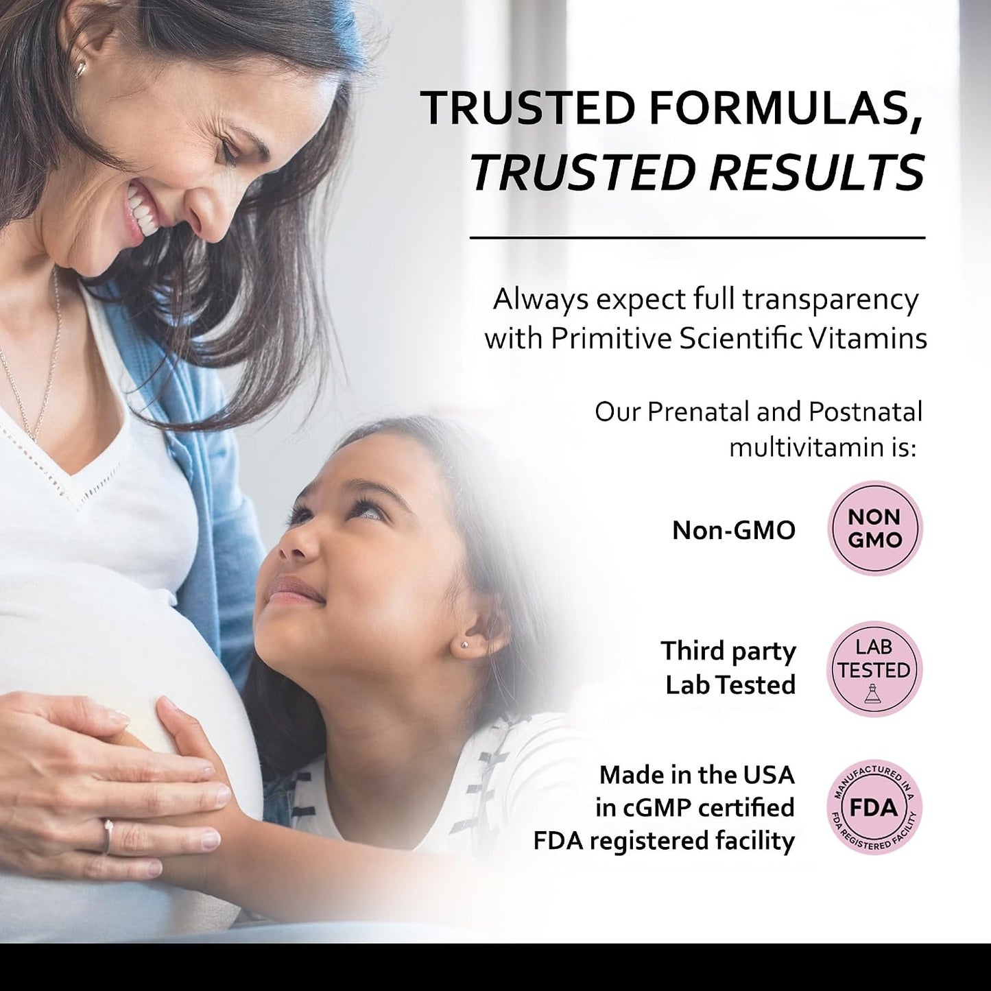 Primitive Scientific Prenatal and Postnatal Multivitamin for Women, with Vitamins A, B, C, D, E, Iodine, and Ginger for Mother & Baby Support, Non-GMO, Gluten-Free (120ct)