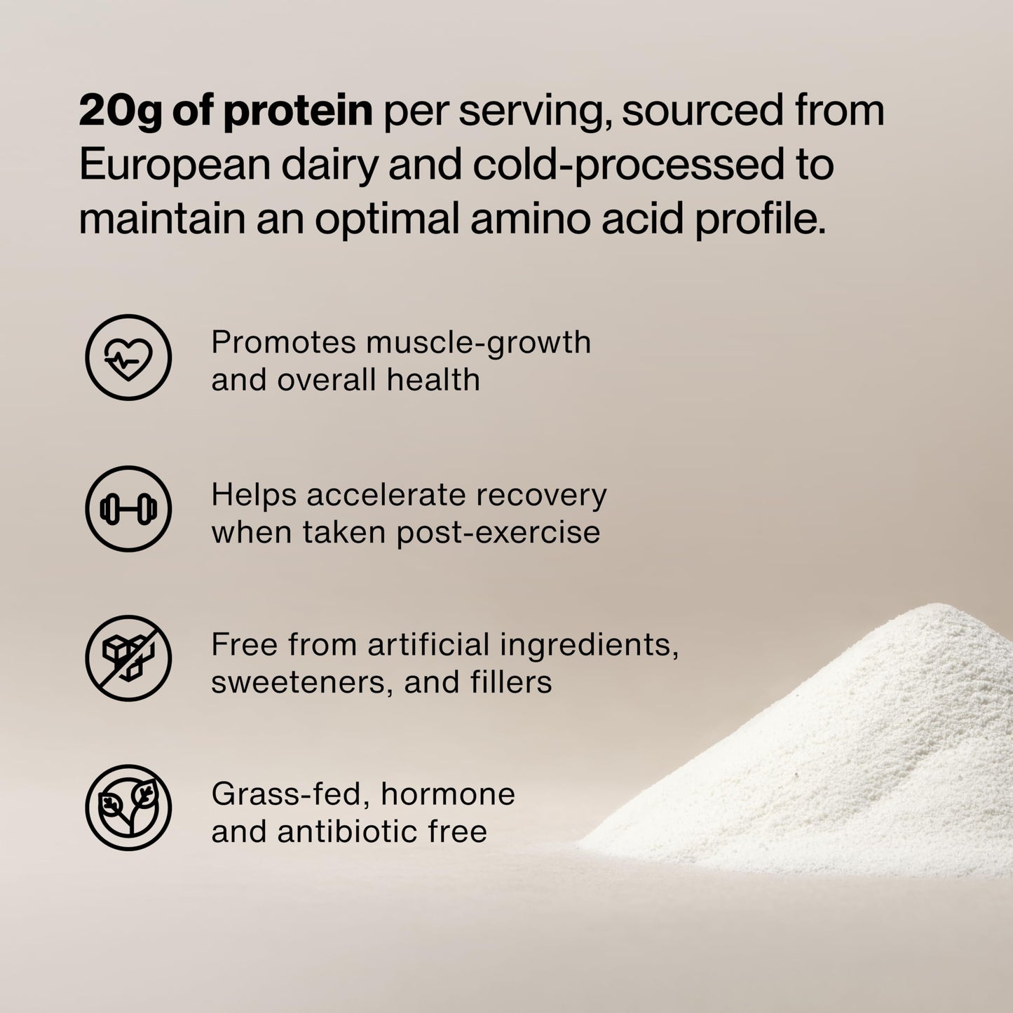 Momentous Essential Grass-Fed Whey Protein Powder - 20 g Whey Isolate Protein - NSF Certified for Sport - Gluten-Free - 25 Servings for Essential Everyday Use - Vanilla - Package May Vary