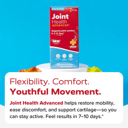 Redd Remedies, Joint Health Advanced, Helps Strengthen Connective Tissue and Cartilage, Fast-Acting Comfort with Boswellia Serrata and Turmeric, 120 Vegetarian Capsules