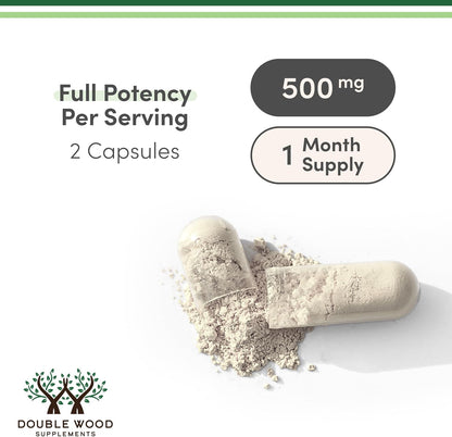 Double Wood Supplements NAD+ Anti Aging & Cell Regeneration | 500mg of 95% Pure NAD Plus Per Serving, 30 Day Supply | Similar to Nicotinamide Riboside | Third Party Tested, Vegan Safe, Non-GMO
