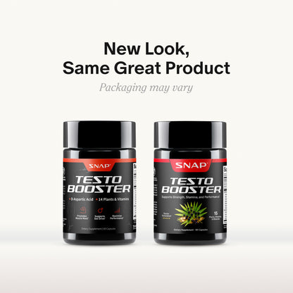 Snap Supplements Big Boy Bundle, Daily Men's Health Support, 90 Caps. Each | Includes Prostate Health with Saw Palmetto for Men, Testo Booster for Men & Nitric Oxide Booster, Vegan, Non-GMO, Gluten-Free